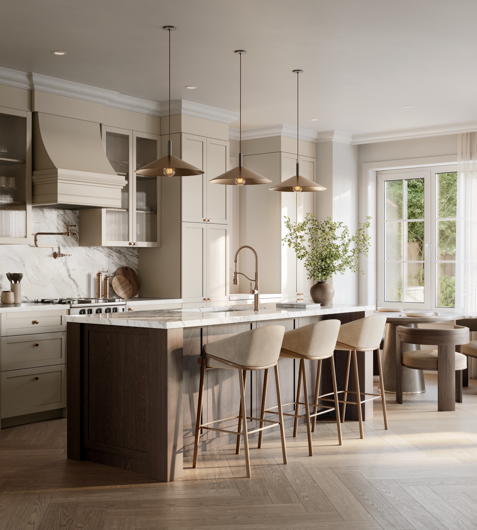 Townhome kitchen rendering